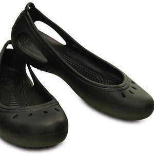 CROCS, women's, W9 small, Mary Jane, Black